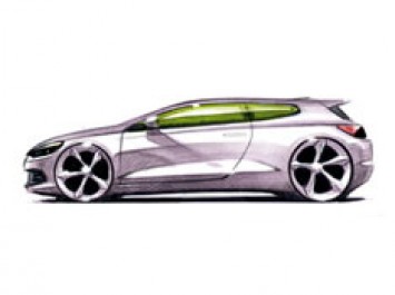09 VW Scirocco design sketch