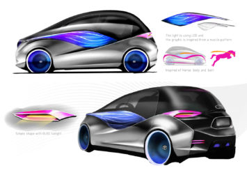 Toyota Dokar project Design Sketch Renders
