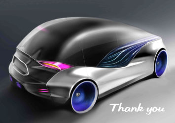 Toyota Dokar project Design Sketch Render