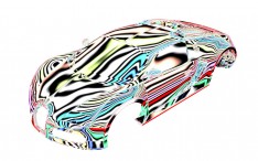 Bugatti Veyron 3D model Zebra Reflections