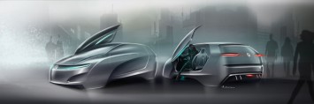 Volkswagen Golf Vision 2020 Concept - Design Sketch