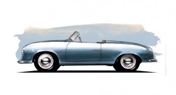 1948 Porsche 356 No 1 - Design Sketch