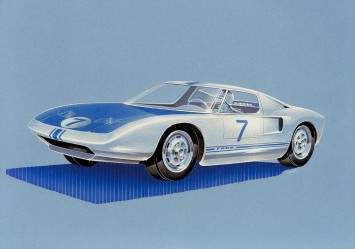 1963 Ford GT Concept Design sketch
