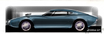 1965 Toyota 2000 GT Design Sketch