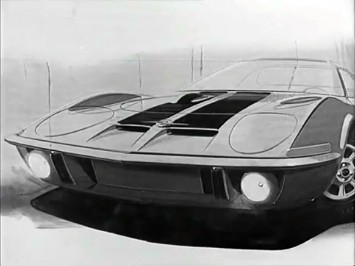 1968 Opel GT - Design Sketch