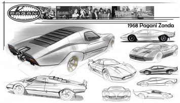 1968 Pagani Zonda Concept - Design Sketches