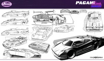 1983 Pagani Zonda Concept - Design Sketches