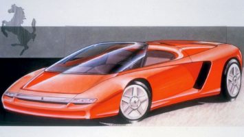 1989 Ferrari Mythos Design Sketch