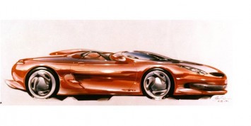 1992 Ford Mustang Mach III Concept - Design Sketch