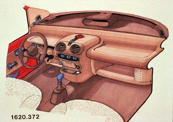 1992 Renault Twingo Design Sketch