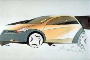 1993 Ford Ka Design Sketch by Christopher Svensson