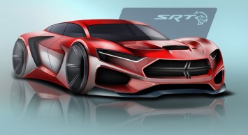1st place winner - Dodge SRT Concept Design Sketch by Ben Treinen