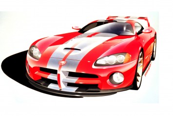 2000 Dodge Viper GTSR Concept Design Sketch