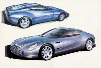 2002 Aston Martin DB7 Zagato Design Sketches
