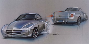 2003 Chevrolet SSR - Pre-production Design Sketch