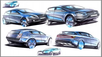 2008 Mercedes-Benz GLK Design Sketches