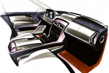 2008 Mercedes-Benz GLK Interior Design Sketch