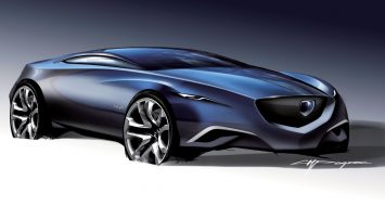 2010 Mazda Shinari Concept Design Sketch