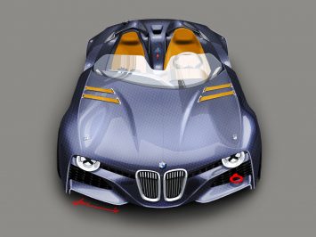2011 BMW 328 Hommage Concept Design Sketch Render by Christopher Weil