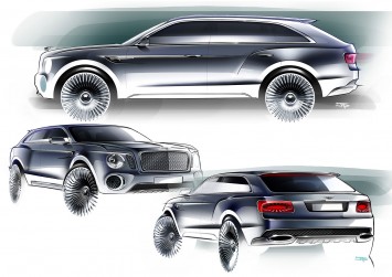 2012 Bentley EXP 9 F Concept - Design Sketches