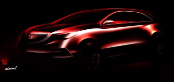 2014 Acura MDX Concept Preview Design Sketch