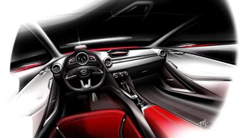 2014 Mazda Hazumi Concept Interior Design Sketch