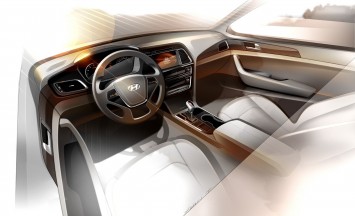 2015 Hyundai Sonata - Interior Design Sketch