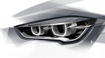 2016 BMW X1 - Headlight Design Sketch