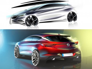  2016 Opel Astra - Design Sketches