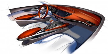 2016 Opel Astra - Interior Design Sketch