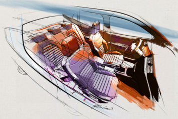 2017 Seat Ibiza Interior Design Sketch Render