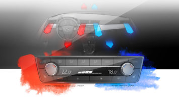 2017 Seat Ibiza Interior Design Sketch Render Instrument Panel