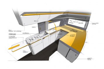 2017 Volkswagen California XXL Camper Concept Interior Design Sketch