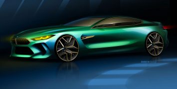 2018 BMW Concept M8 Gran Coupe Design Sketch Render