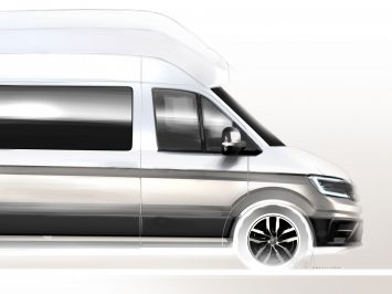 2018 Volkswagen California XXL camper Design Sketch Detail