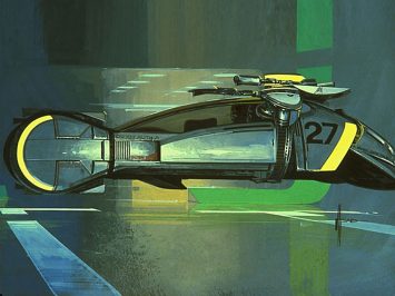 2019 Blade Runner Spinner Design Sketch by Syd Mead