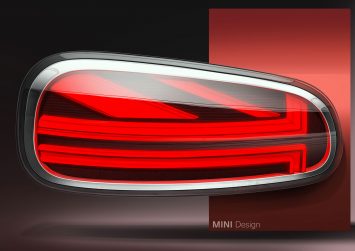 2019 MINI Clubman Tail Light Design Sketch Render