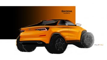2019 Skoda Student Concept Car Design Sketch