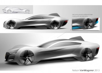 2025 Chevrolet Volt Concept by Nelson VanWagoner - Design Sketches
