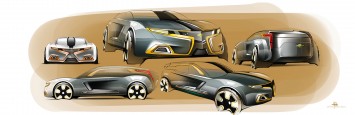 2025 Chevrolet Volt Sport Wagon Concept by Ahmed Ghamloush - Design Sketches
