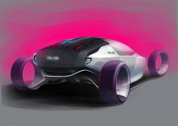 Sports vehicle concept by Inkook Jung - Design Sketch