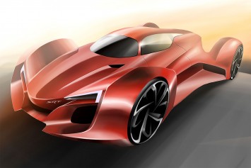 3rd place winner - Dodge SRT Concept Design Sketch by Hwanseong Jang