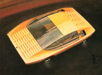  1974 Lamborghini Bravo Design Sketch