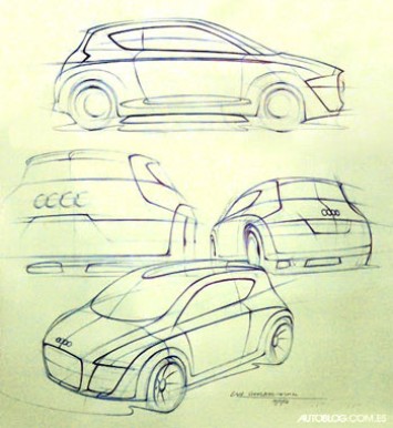  Audi A1 A2 design Sketch