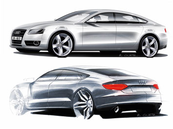  Audi A5 Sportback Design Sketch