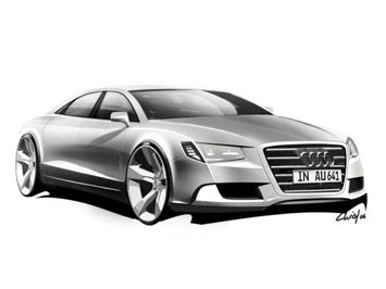 Audi A8 design sketch