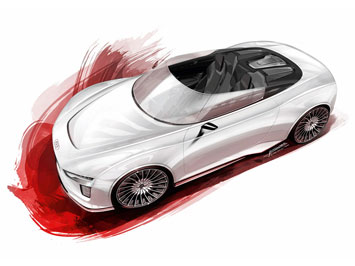 Audi e tron Spyder Design Sketch