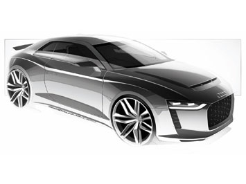  Audi quattro concept Design Sketch