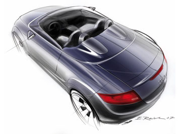  Audi TT clubsport quattro design sketch