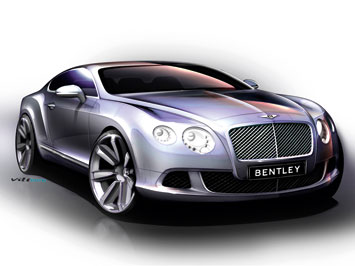  Bentley Continental GT Design Sketch